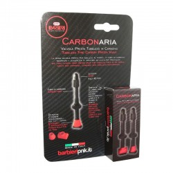 Barbieri pink - Carbonaria Tubeless Tyre Carbon Presta Valve 45mm