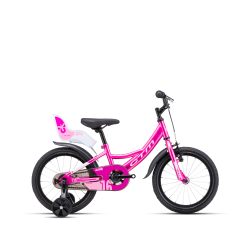 CTM - JENNY dark pink pearl / white 16'' laste jalgrattas