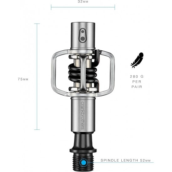 Crankbrothers EggBeater 1 Pedal - Silver/Black