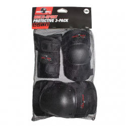 EIGHT BALL - Set 3pk Elbow, Knee, Wrist Protection for Cycling 14+ Pad