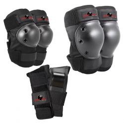 EIGHT BALL - Set 3pk Elbow, Knee, Wrist Protection for Cycling 14+ Pad