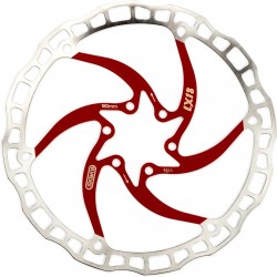 Elvedes - One Piece Rotor LX18 6-hole stainless steel 180mm red