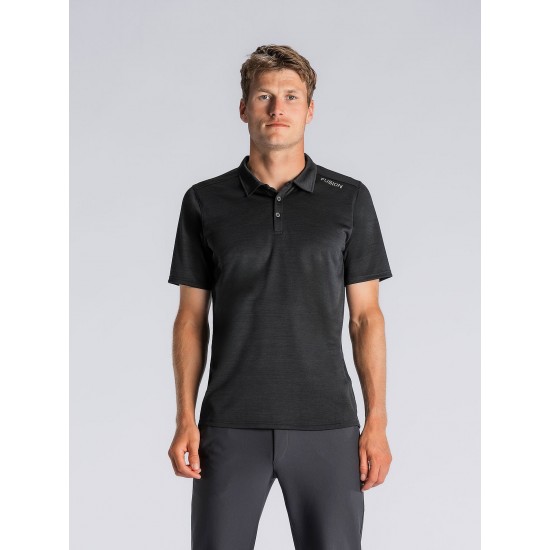 FUSION - Mens Recharge Polo, Color: Black