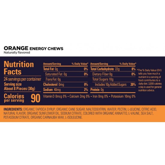 GU Energy - Energy Chews - Orange