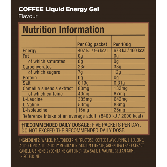 GU Energy - Liquid Energy - Coffee, 60G