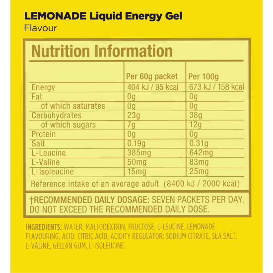 GU Energy - Liquid Energy - Lemonade, 60G