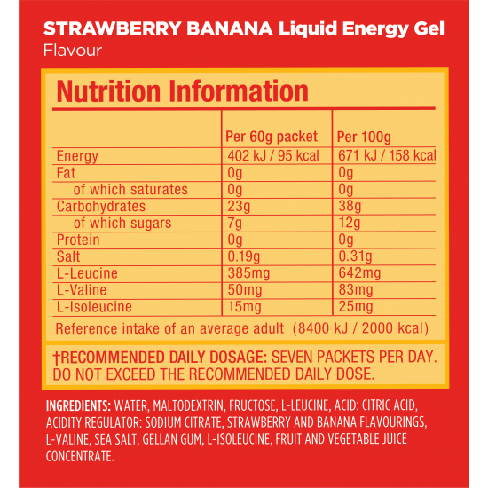 GU Energy - Liquid Energy - Strawbery Banana, 60G