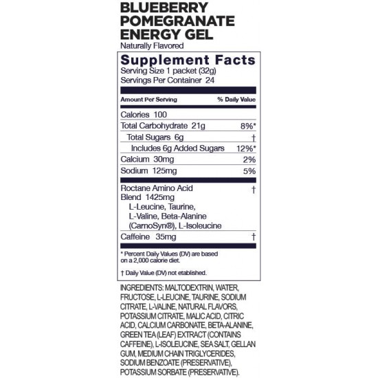 GU Energy - Roctane Energy Gel - Blueberry Pomegranate, 32g