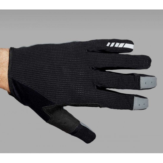 GripGrab - Shark Padded Full Finger Summer Gloves, Size: M, Color: Black