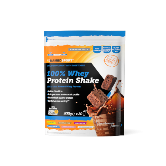 NAMEDSPORT - 100% WHEY PROTEIN SHAKE - CHOCO-BROWNIE - 900G