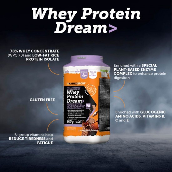 NAMEDSPORT - WHEY PROTEIN DREAM - CHOCO MOUSSE - 800G