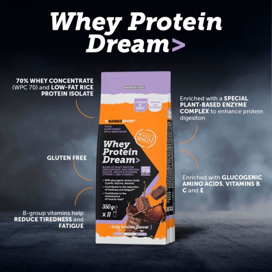 NAMEDSPORT - WHEY PROTEIN DREAM - TASTY BROWNIE - 350G