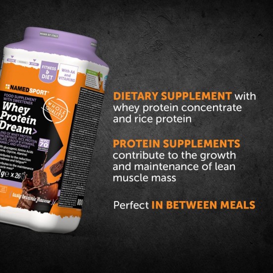 NAMEDSPORT - WHEY PROTEIN DREAM - TASTY BROWNIE - 800G