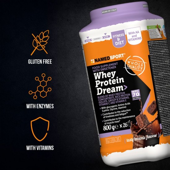 NAMEDSPORT - WHEY PROTEIN DREAM - TASTY BROWNIE - 800G