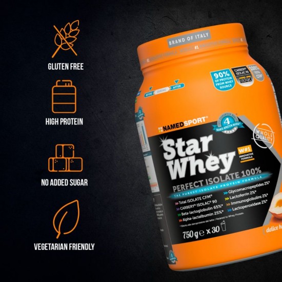 NAMEDSPORT - STAR WHEY ISOLATE - HAZELNUT - 750G