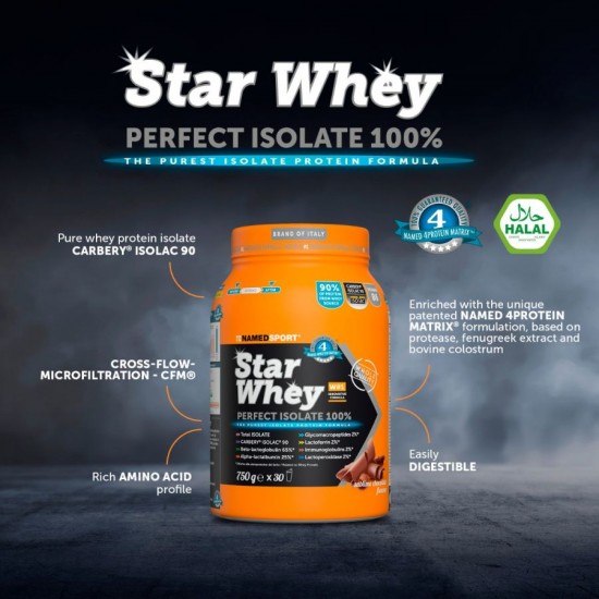 NAMEDSPORT - STAR WHEY ISOLATE - SUBLIME CHOCOLATE - 750G