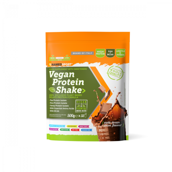 NAMEDSPORT - VEGAN PROTEIN SHAKE - EXOTIC DREAM COCOA FLAVOUR - 500g