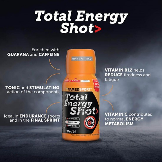 NAMEDSPORT - TOTAL ENERGY SHOT - ORANGE - 60ML