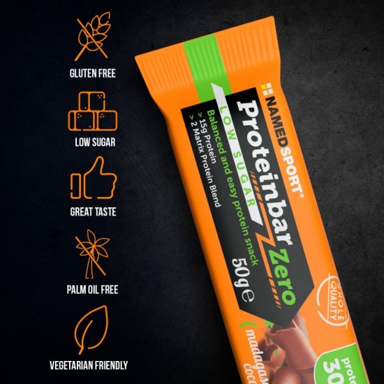 NAMEDSPORT - PROTEINBAR ZERO - MADAGASCAR DREAM COCOA - 50G