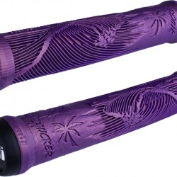 ODI - Grips Hucker Signature no Flange, 160 mm (Irid purple)