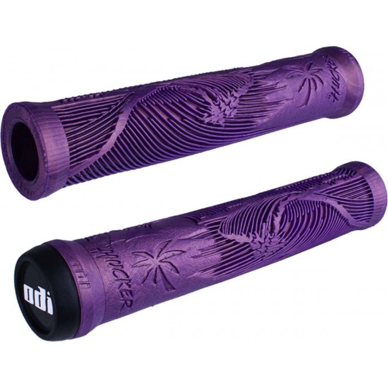 ODI - Grips Hucker Signature no Flange Käepidemed, 160 mm (Irid purple)