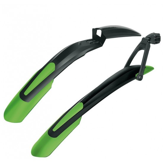 SKS - Mudguard blade set Colour 29"/27.5" plus, FW + RW, black/green