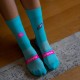 Sporcks - Kick Ass Blue – Cycling socks Laura Philipp