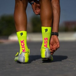 Sporcks - Kick Ass Yellow – Cycling socks Laura Philipp
