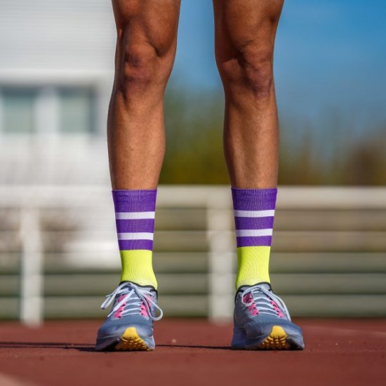 Sporcks - No day off Yellow – Running socks