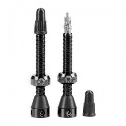 Tubolight - Valves BLACK 40mm (mtb short valves)