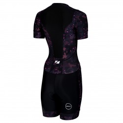 ZONE3 - Women's Activate Plus Stealth Camo Full Print Short Sleeve Trisuit