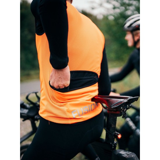 FUSION - SLi Cycling Vest, Color: Orange