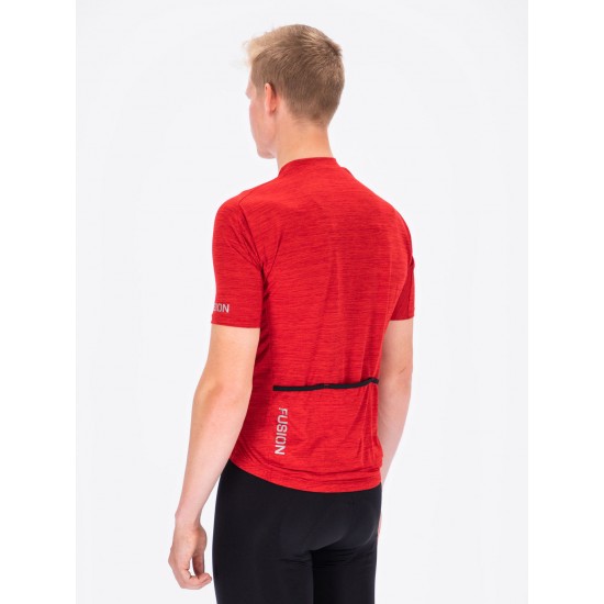 FUSION - C3 Cycling Jersey, Color: Redmelange