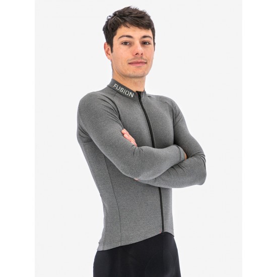 FUSION - C3 Light LS Jersey, Color: Grey Melange