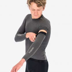 FUSION - Cycling Training Arm Warmer, Color: Grey