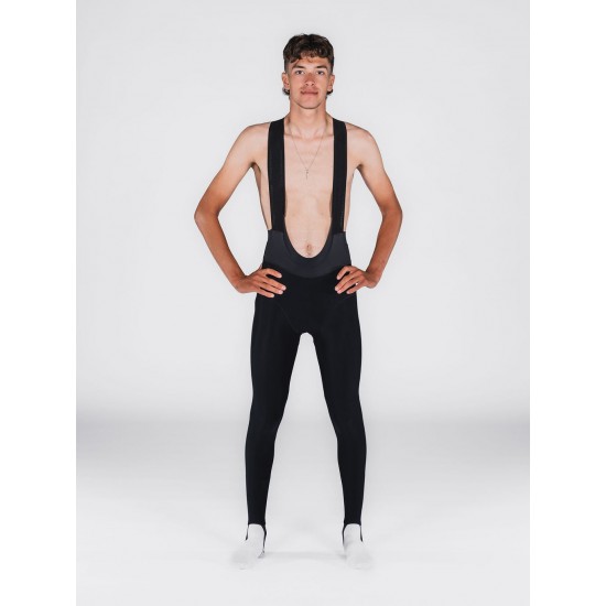 FUSION - Long Bib Tights, Color: Black