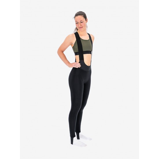 FUSION - Long Bib Tights, Color: Black