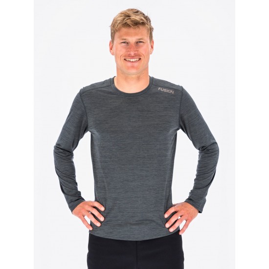 FUSION - Mens C3 LS Shirt, Color: Black