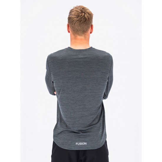 FUSION - Mens C3 LS Shirt, Color: Black