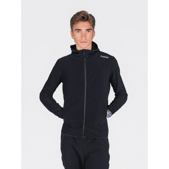 FUSION - Mens Recharge Hoodie, Color: Black