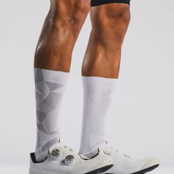 FUSION - Tempo! Aero Sock, Color: White/Grey