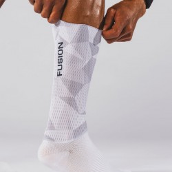 FUSION - Tempo! Aero Sock, Color: White/Grey