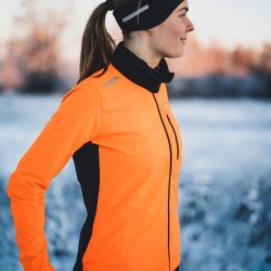 FUSION - WMS S2, Womens Run Jacket, Color: Fluoorange