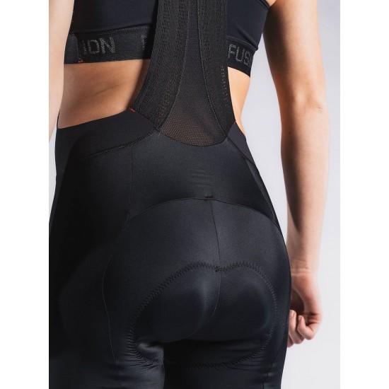 FUSION - Womens TEMPO! C3 Bib Shorts, Color: Black