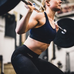 FUSION - Womens Gym Tights, Color: Black