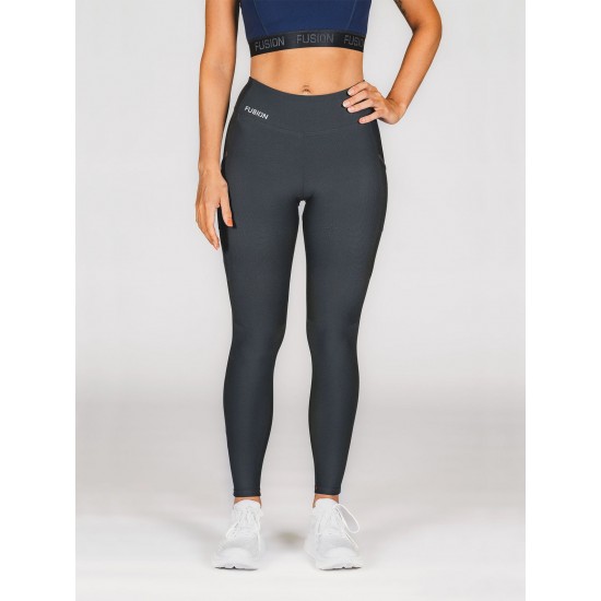 FUSION - Womens Gym Tights, Color: Black