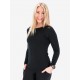 FUSION - Womens Merino 150 LS, Color: Black