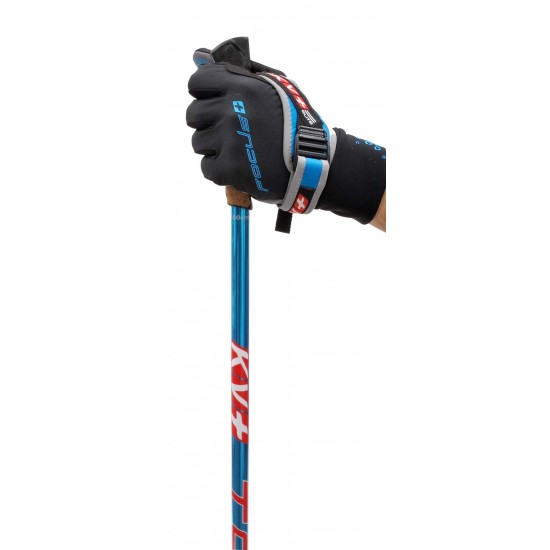 KV+ TORNADO BLUE Clip Ski Poles